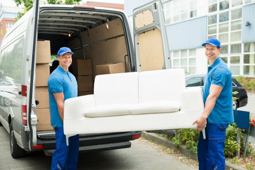 Removal team preparing a safe move in Pimlico