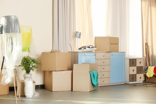 Removal company team preparing a local move in Pimlico