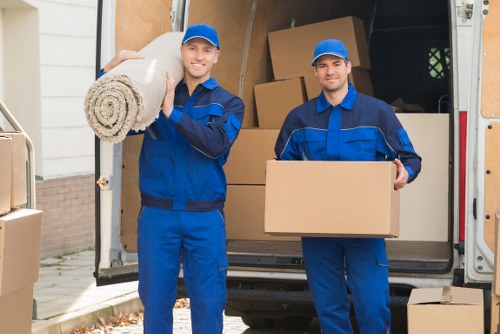 Loading furniture for a man and van removal in Pimlico