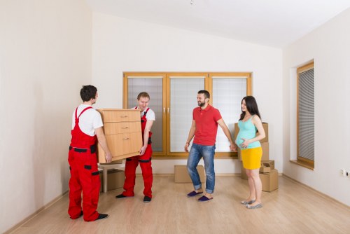 Careful handling of boxes and household items during a Pimlico removal